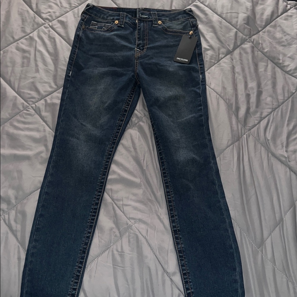 True Religion : Halle Big High Rise Skinny Jeans